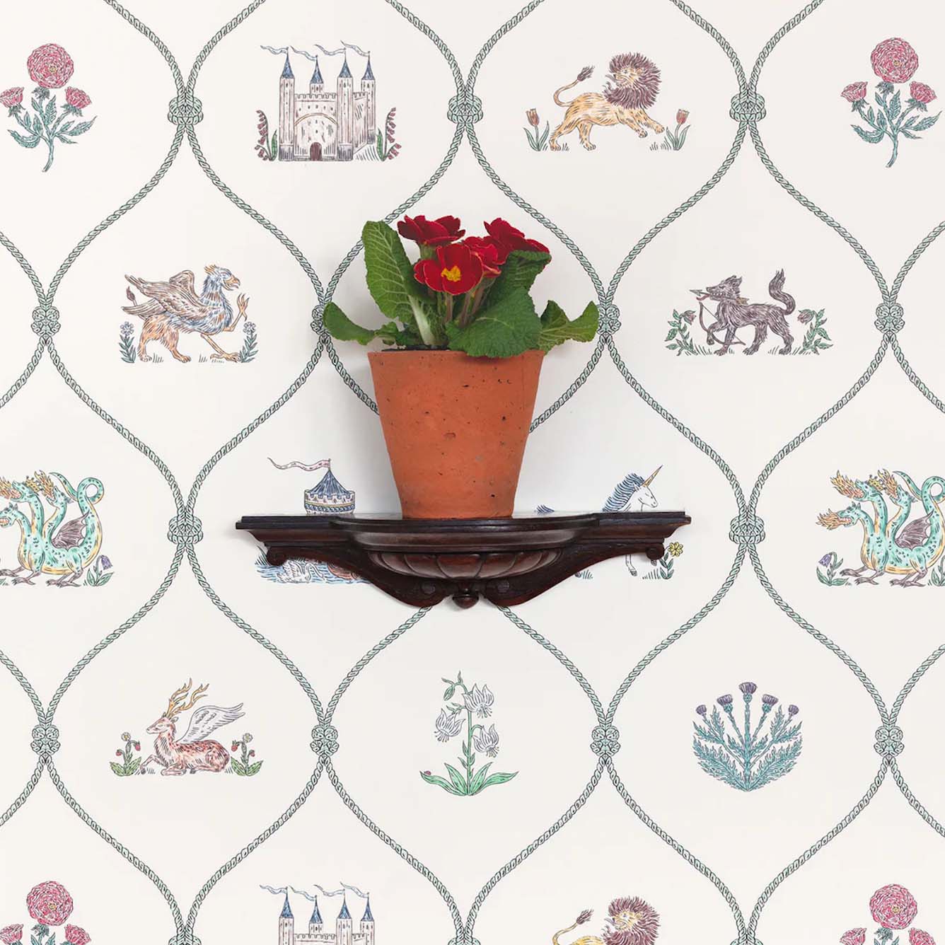 Heraldic Wallpaper by Fee Greening