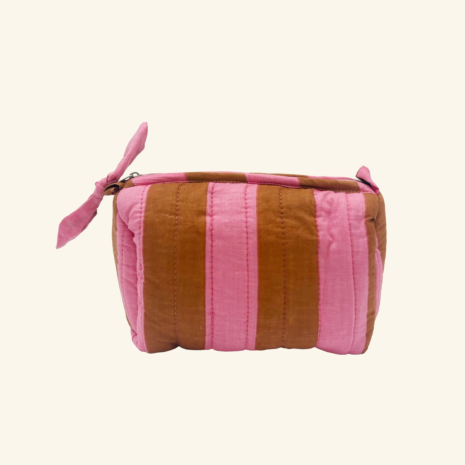 Wide Stripe Wash Bag