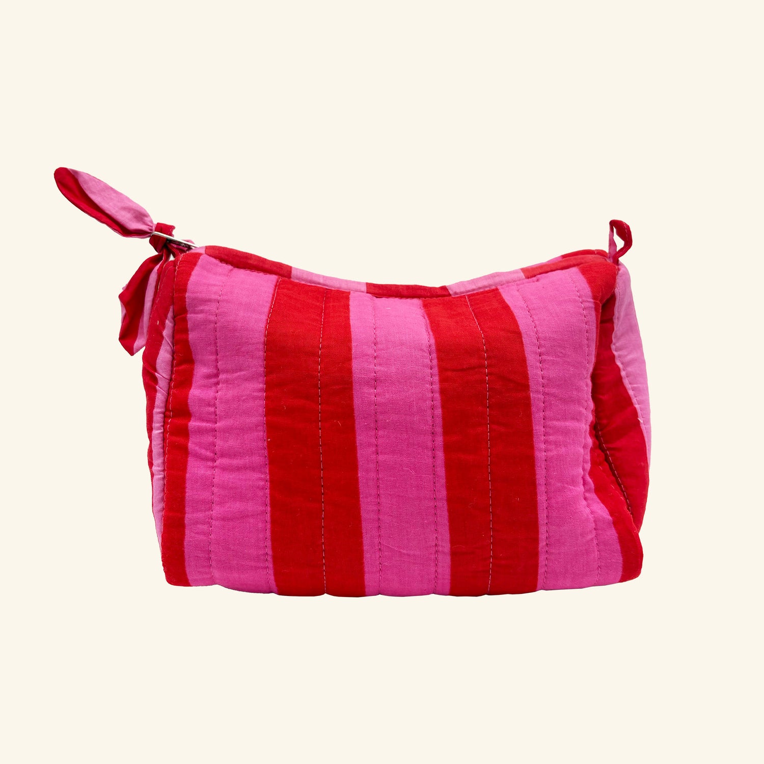 Wide Stripe Wash Bag
