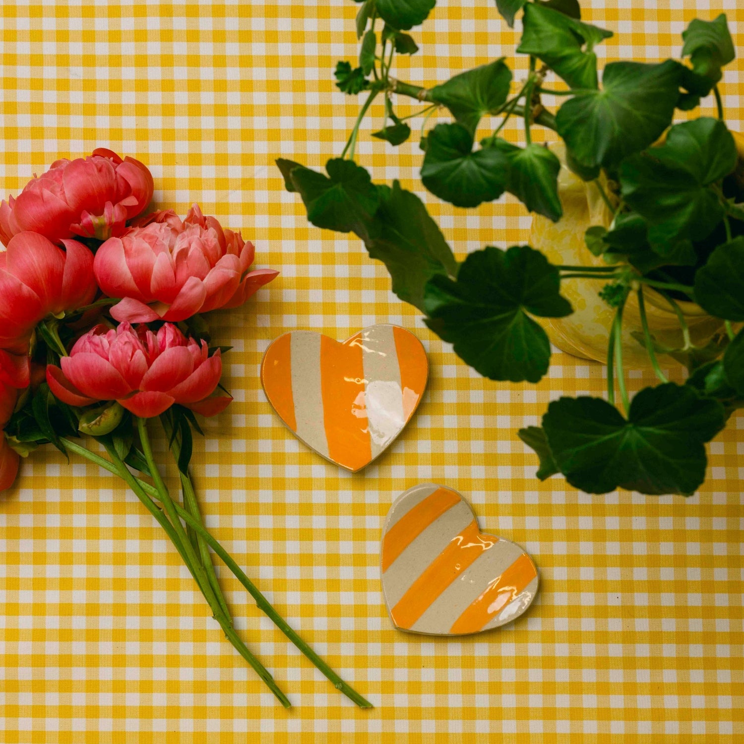 Duci Stripe Heart Trinket Dish
