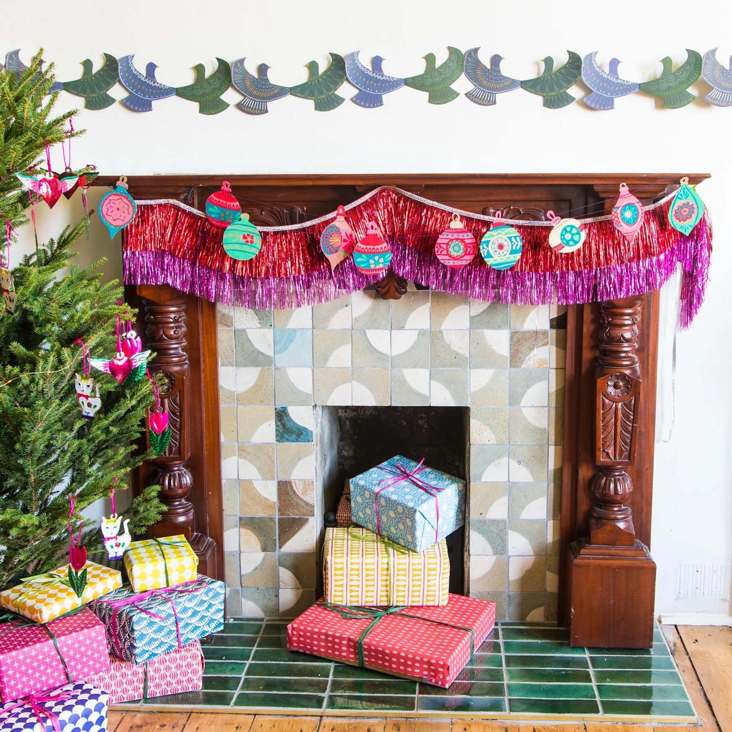 Baubles Sewn Garland