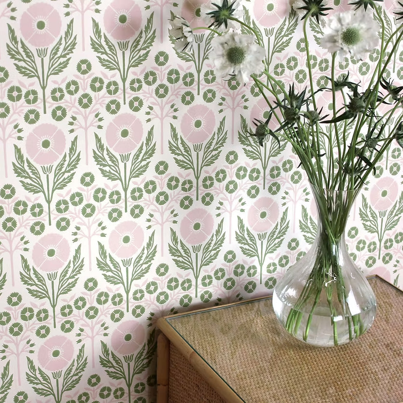 Poppies Wallpaper Ellen Merchant
