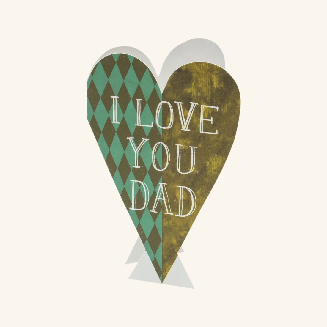 I Love You Dad Heart Card