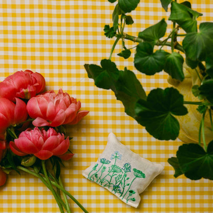 Embroidered Lavender Bag