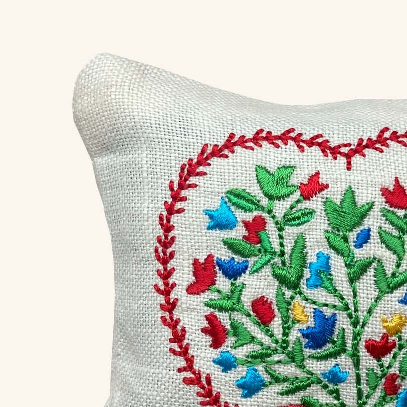 Embroidered Lavender Bag