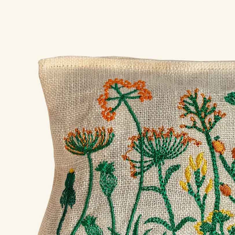 Embroidered Lavender Bag