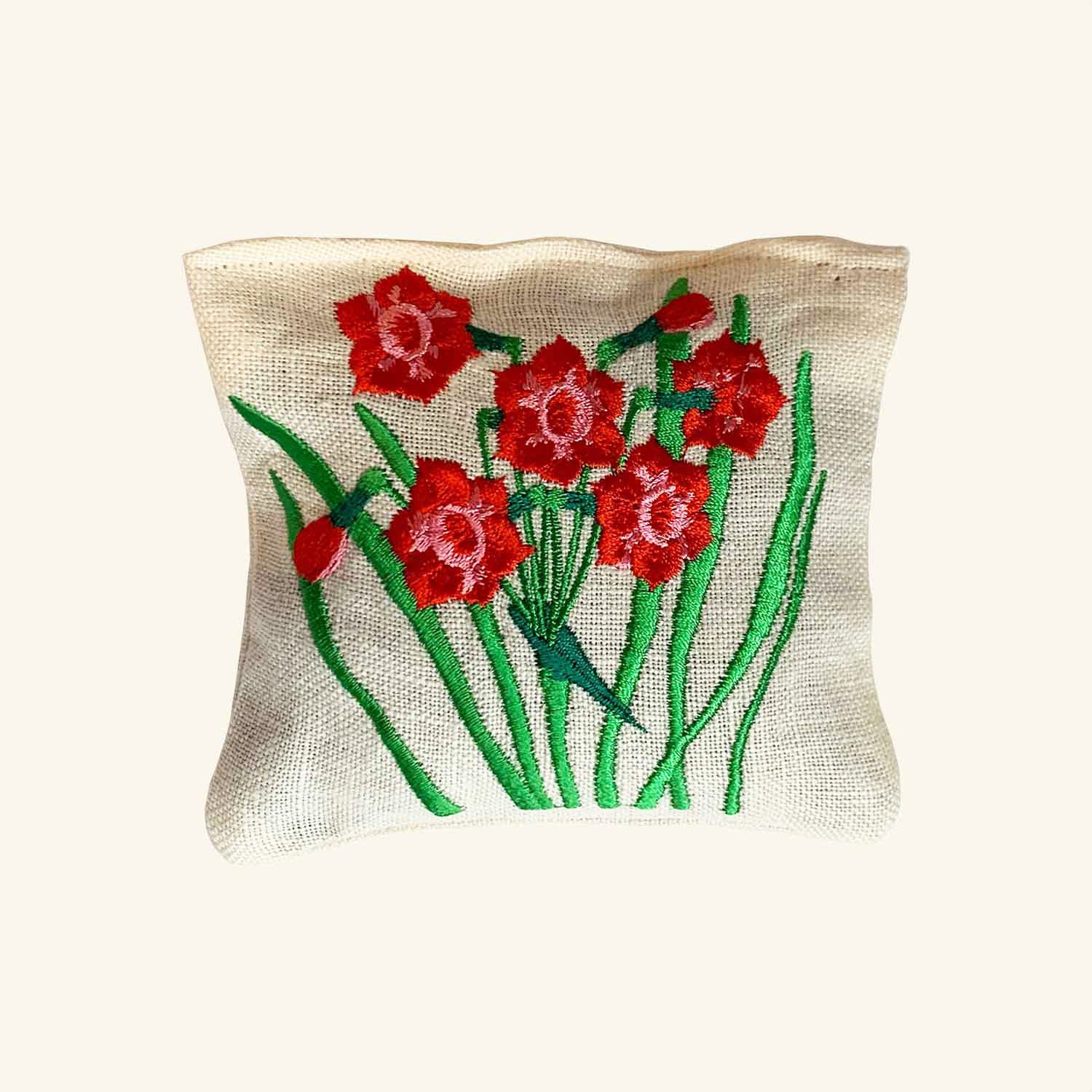 Embroidered Lavender Bag