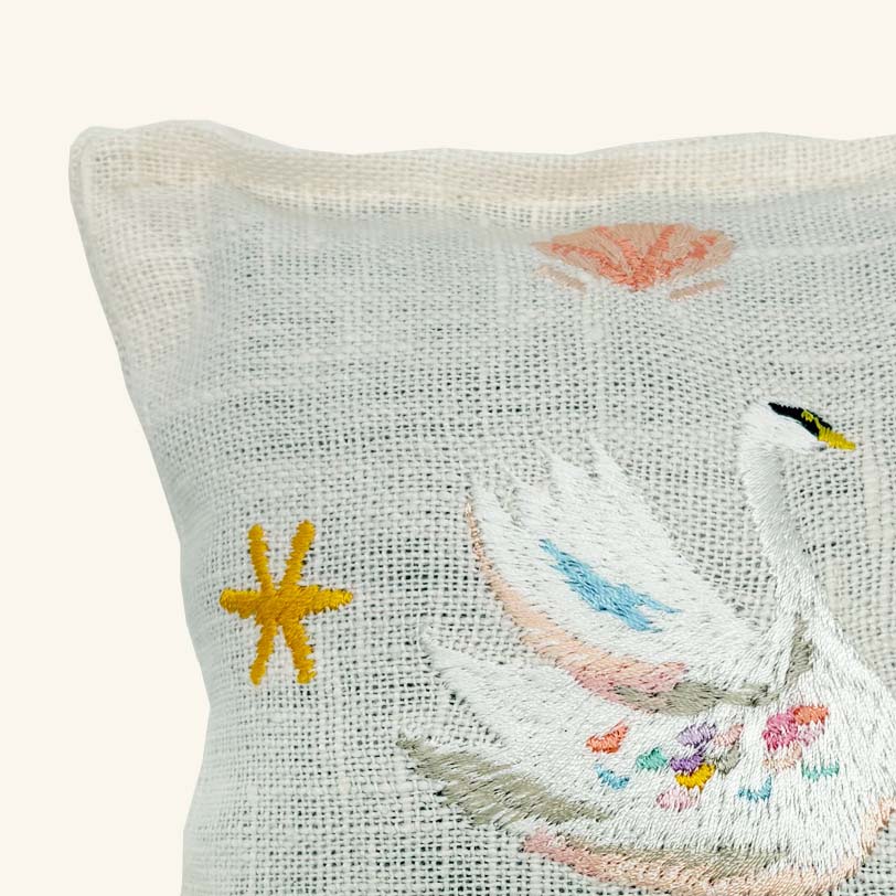 Embroidered Lavender Bag