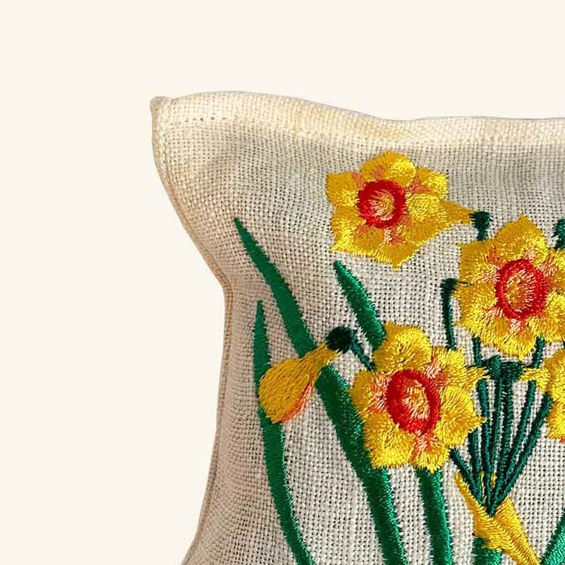 Embroidered Lavender Bag