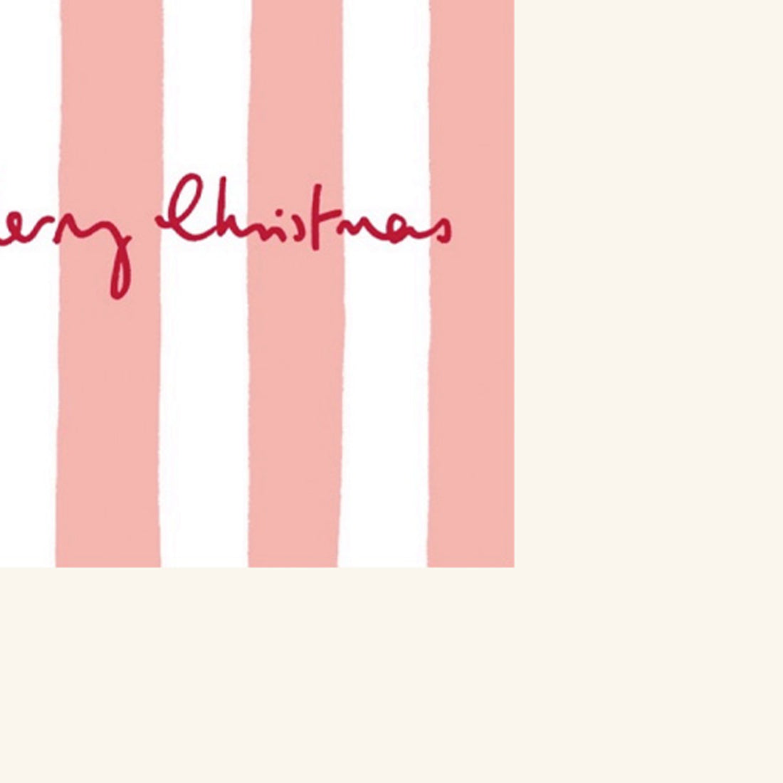 Candy Stripe Merry Christmas Card Pack of 6