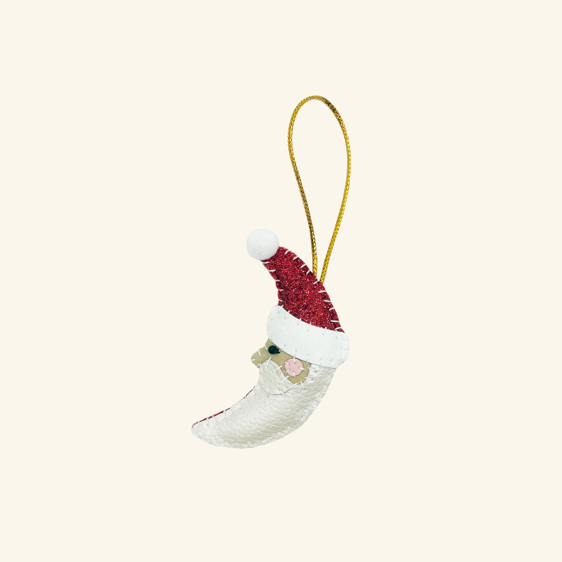Santa Moon Christmas Decoration