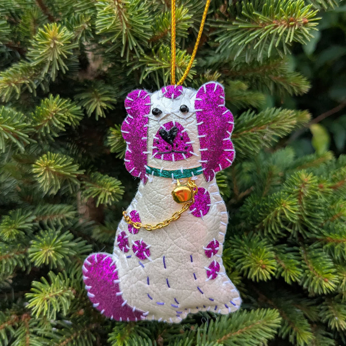 Staffordshire Spaniel Pair Christmas Decoration