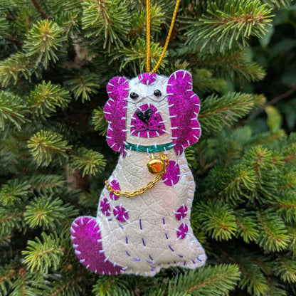 Staffordshire Spaniel Pair Christmas Decoration