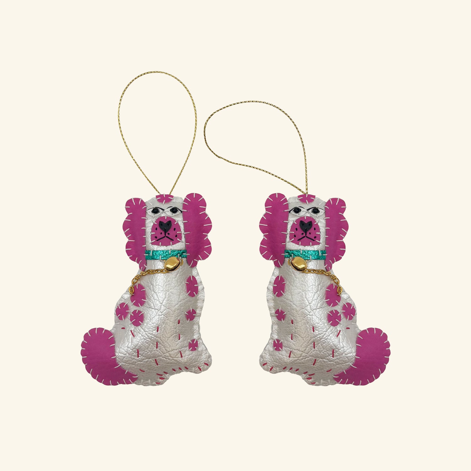 Staffordshire Spaniel Pair Christmas Decoration
