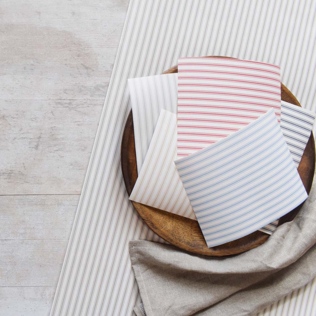 Ticking Stripe Wallpaper