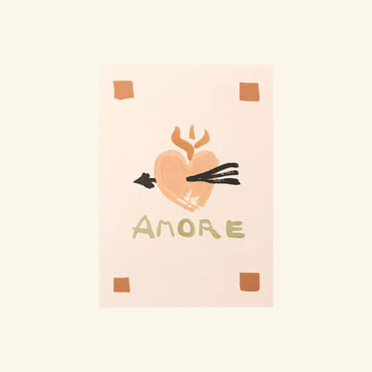 Heart Green Amore Card