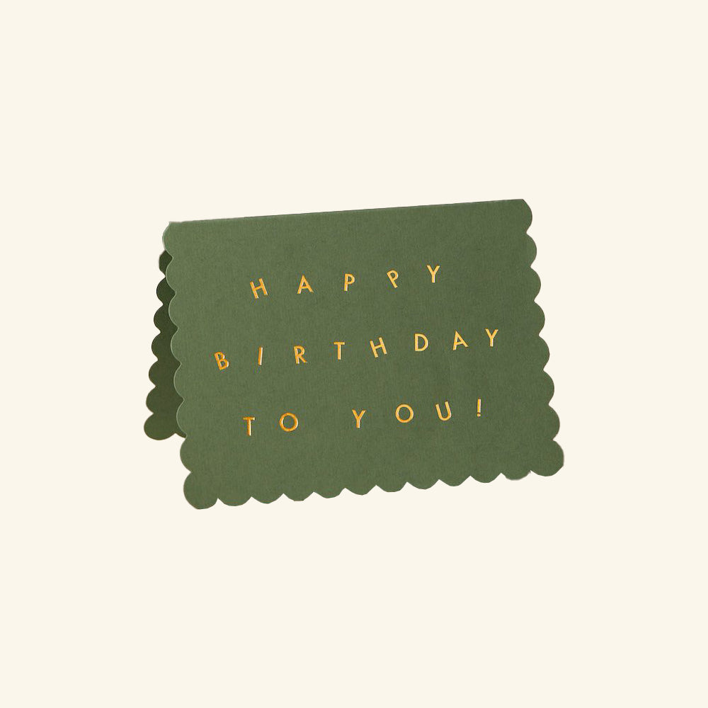 Scallop Happy Birthday To You Green