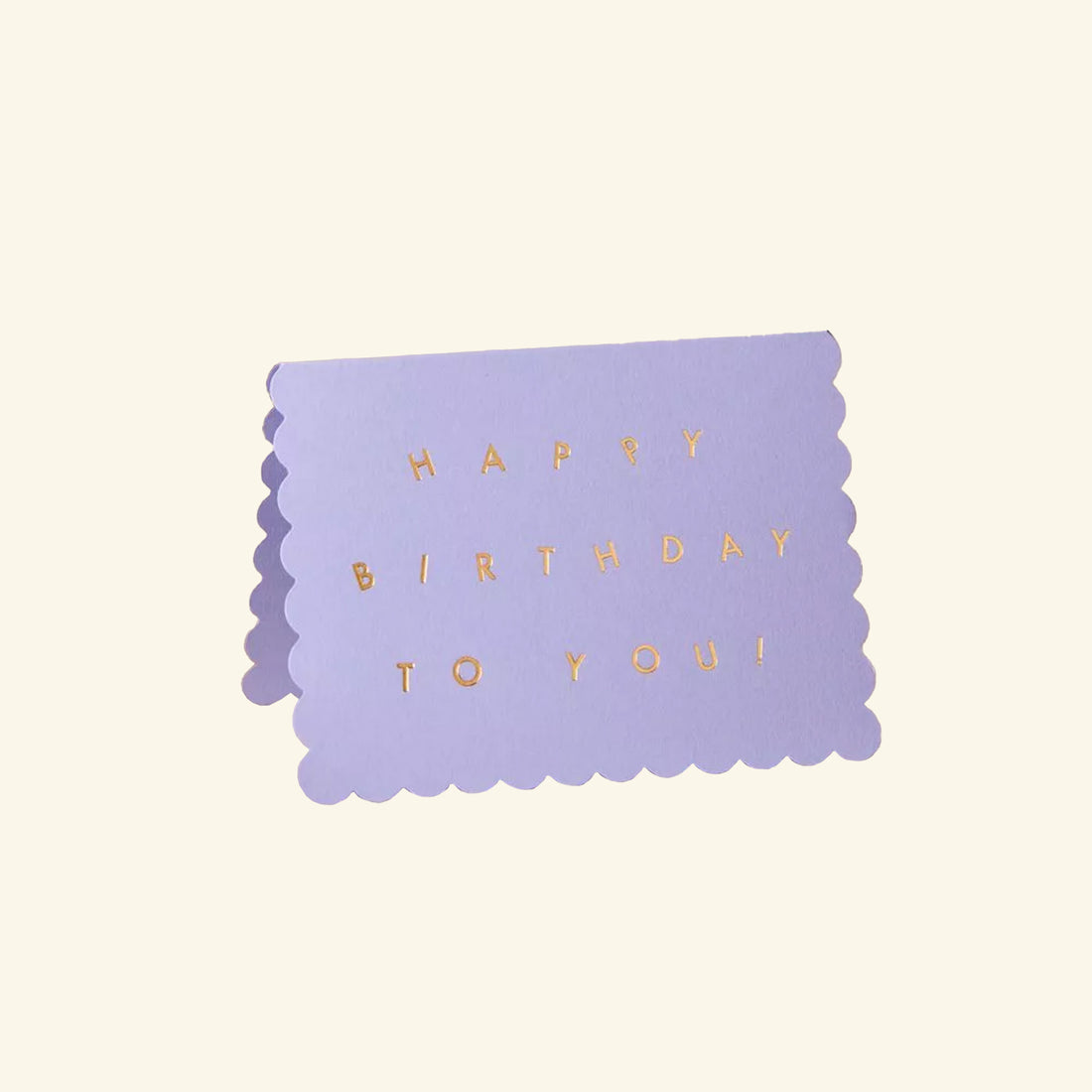 Scallop Happy Birthday To You Lavender