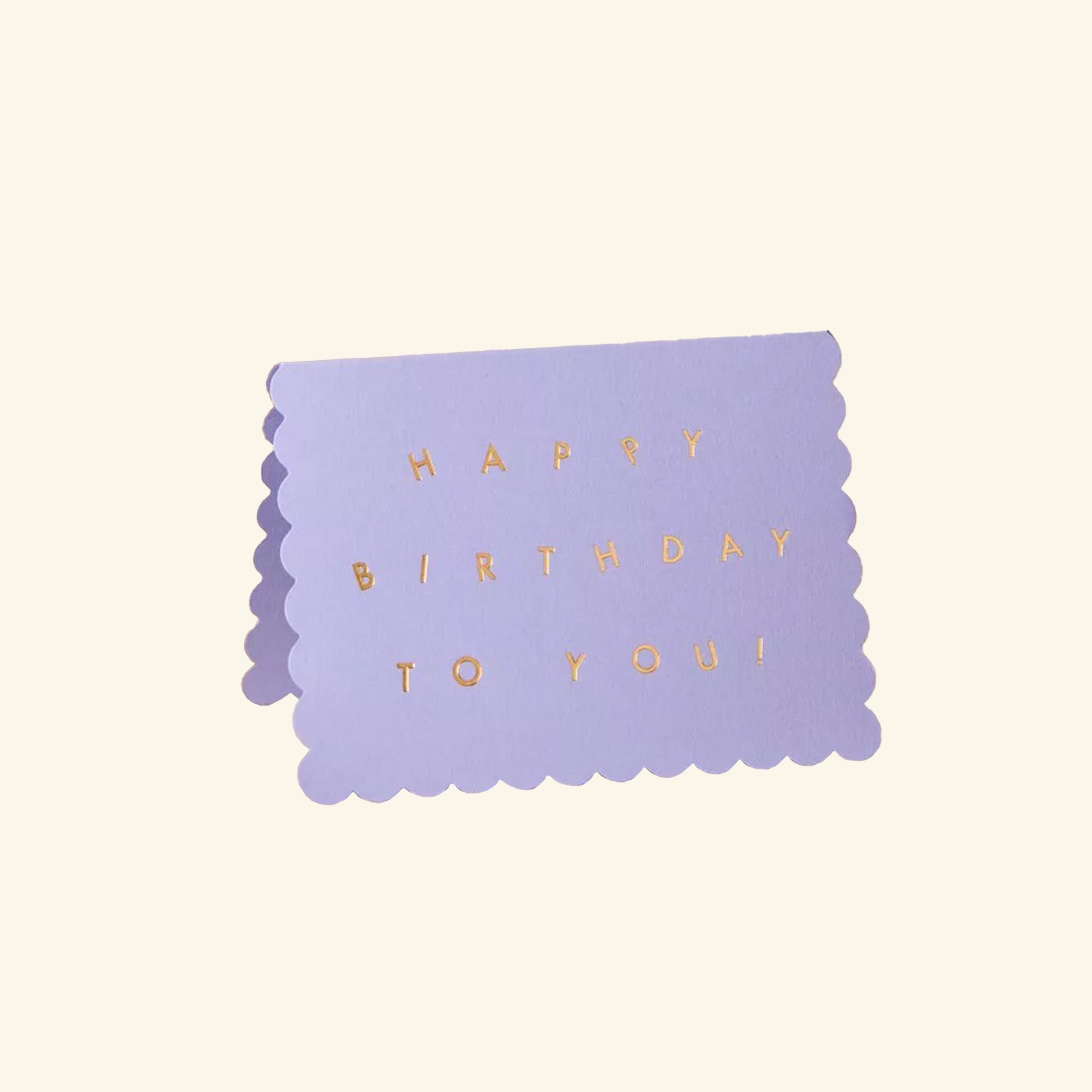 Scallop Happy Birthday To You Lavender