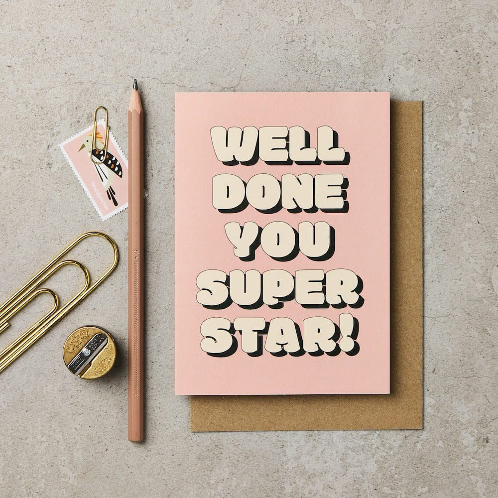Bubble Well Done You Superstar Card
