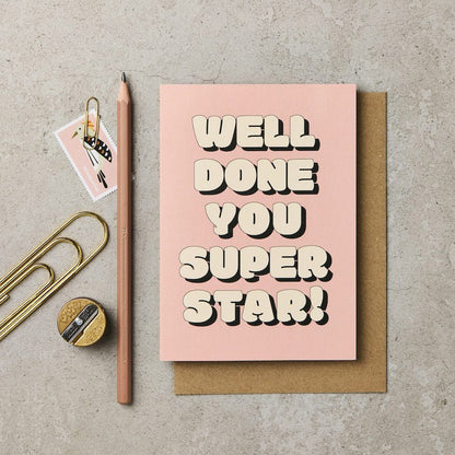 Bubble Well Done You Superstar Card