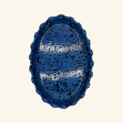 Frill Edge Splatterware Dish