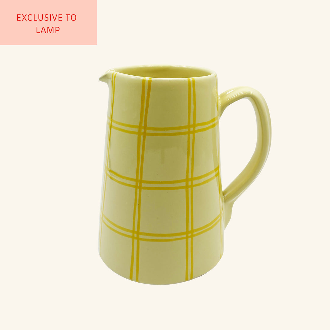 Gingham Jug
