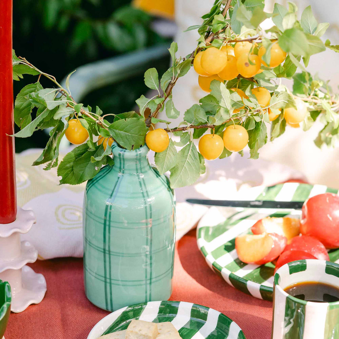 Gingham Oil Bottle