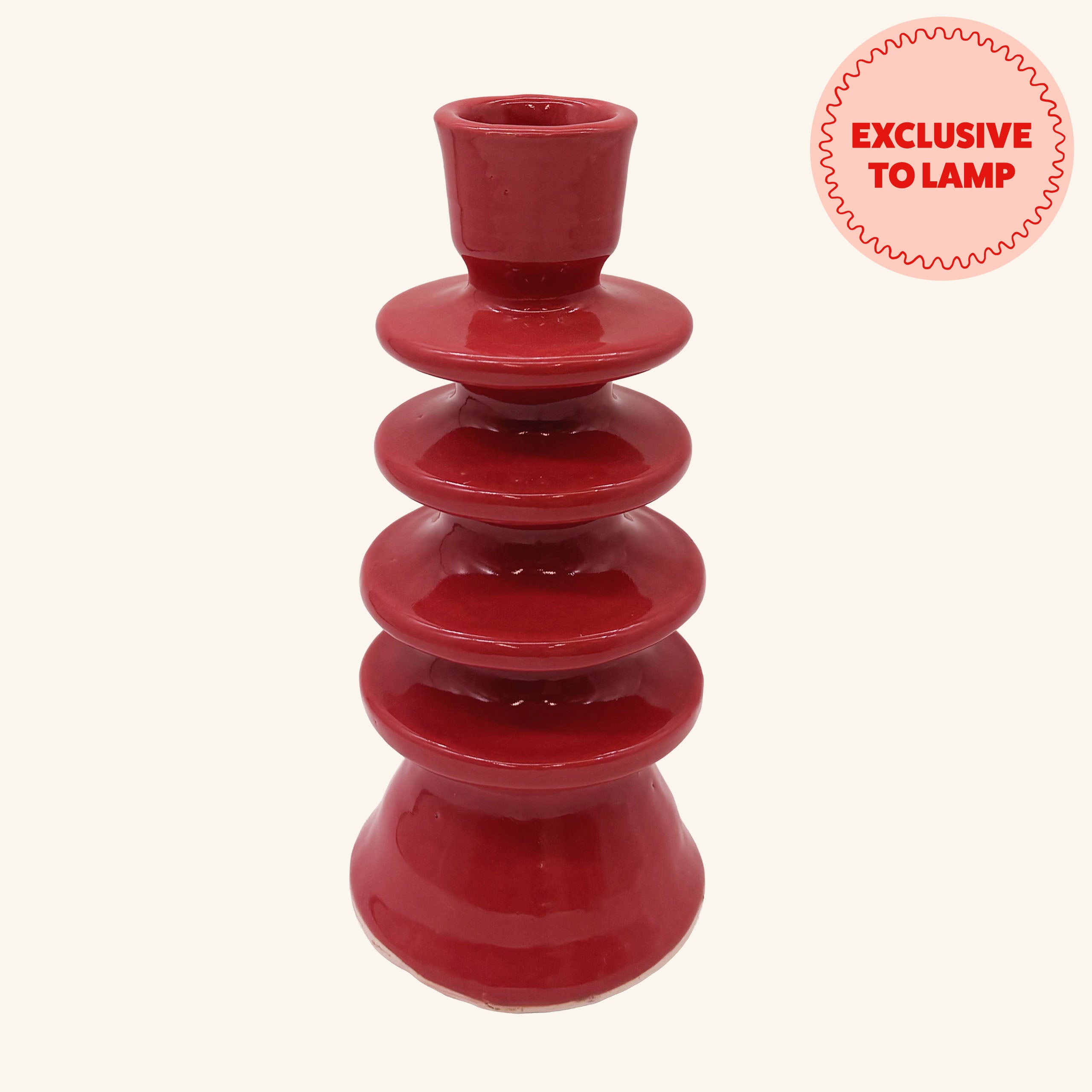 Large Ceramic Candlestick