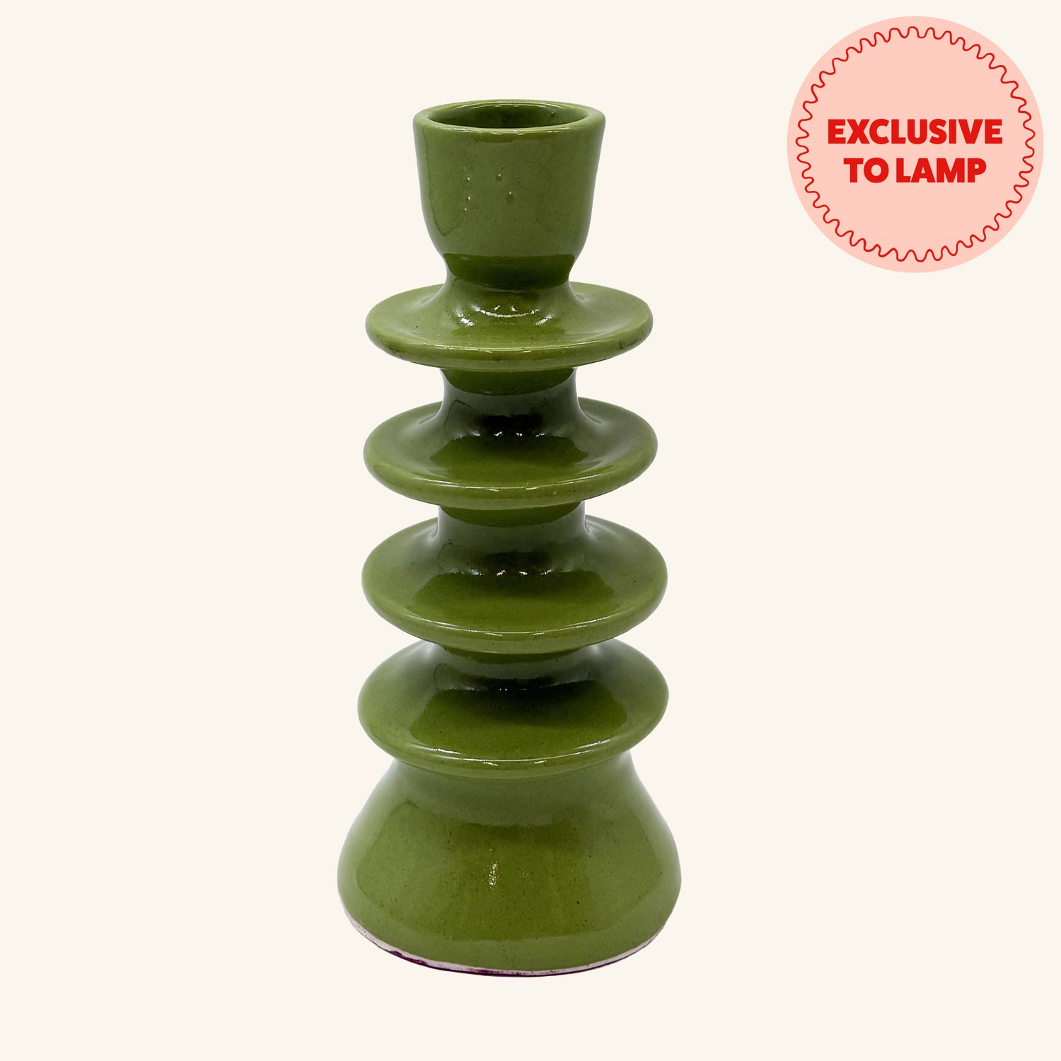 Large Ceramic Candlestick