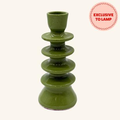 Large Ceramic Candlestick