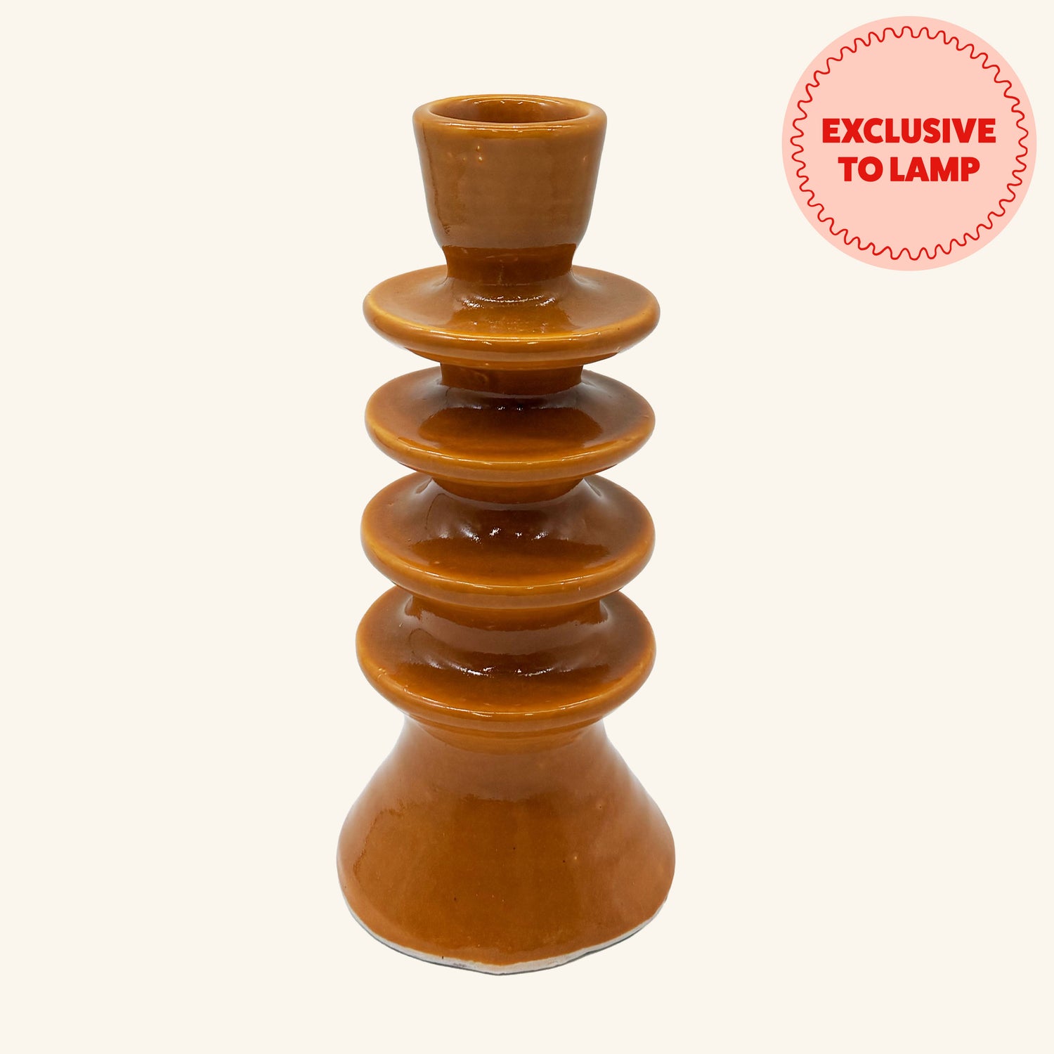 Large Ceramic Candlestick