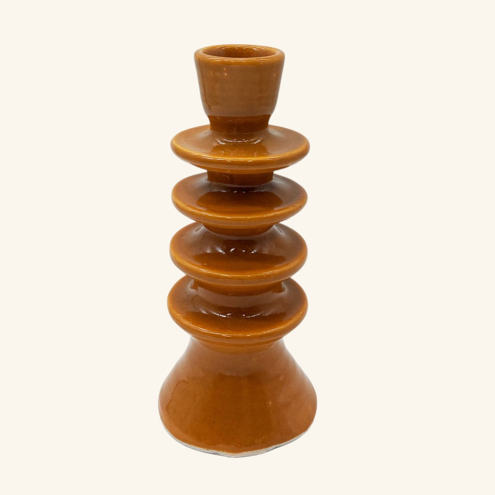 Large Ceramic Candlestick