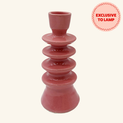 Large Ceramic Candlestick