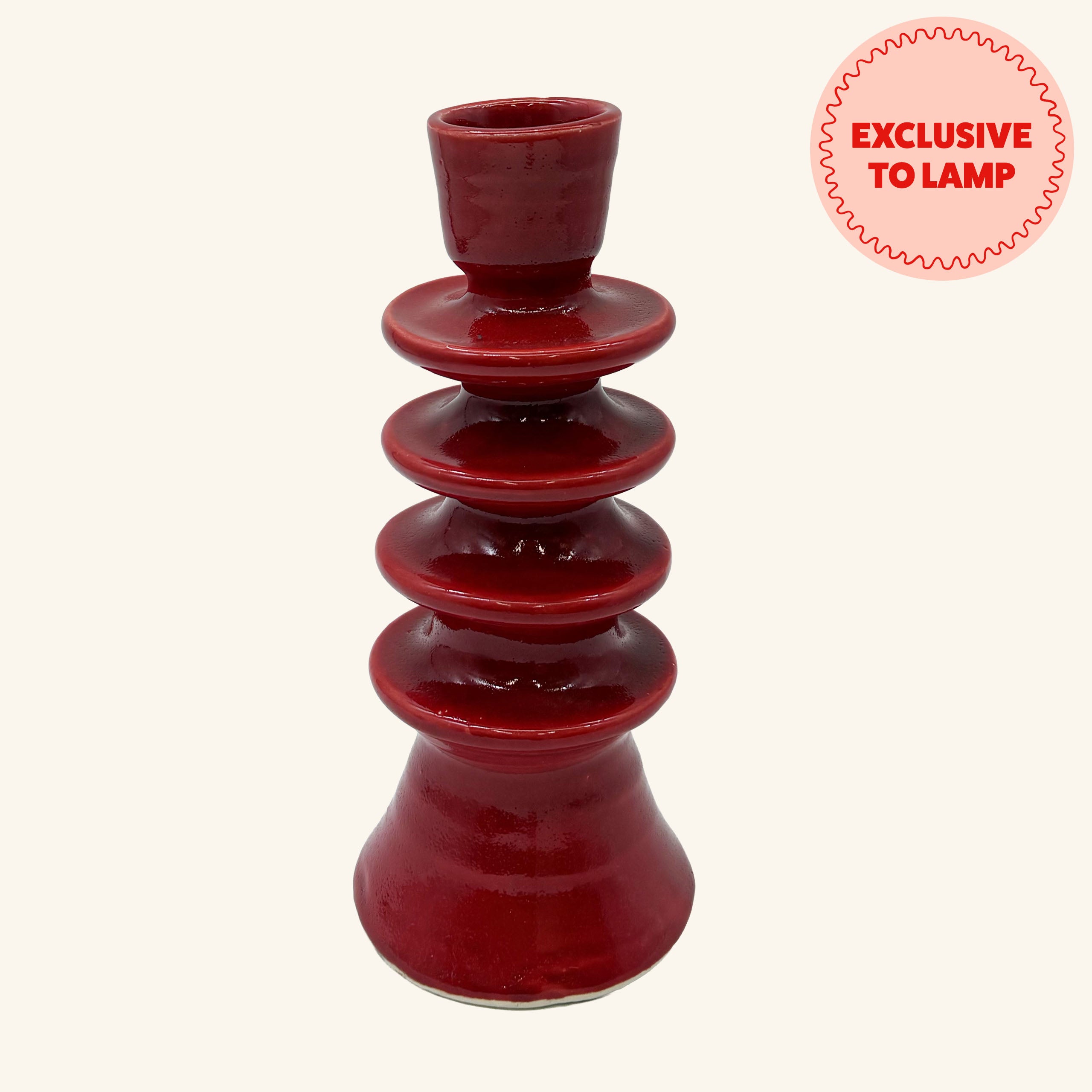 Large Ceramic Candlestick