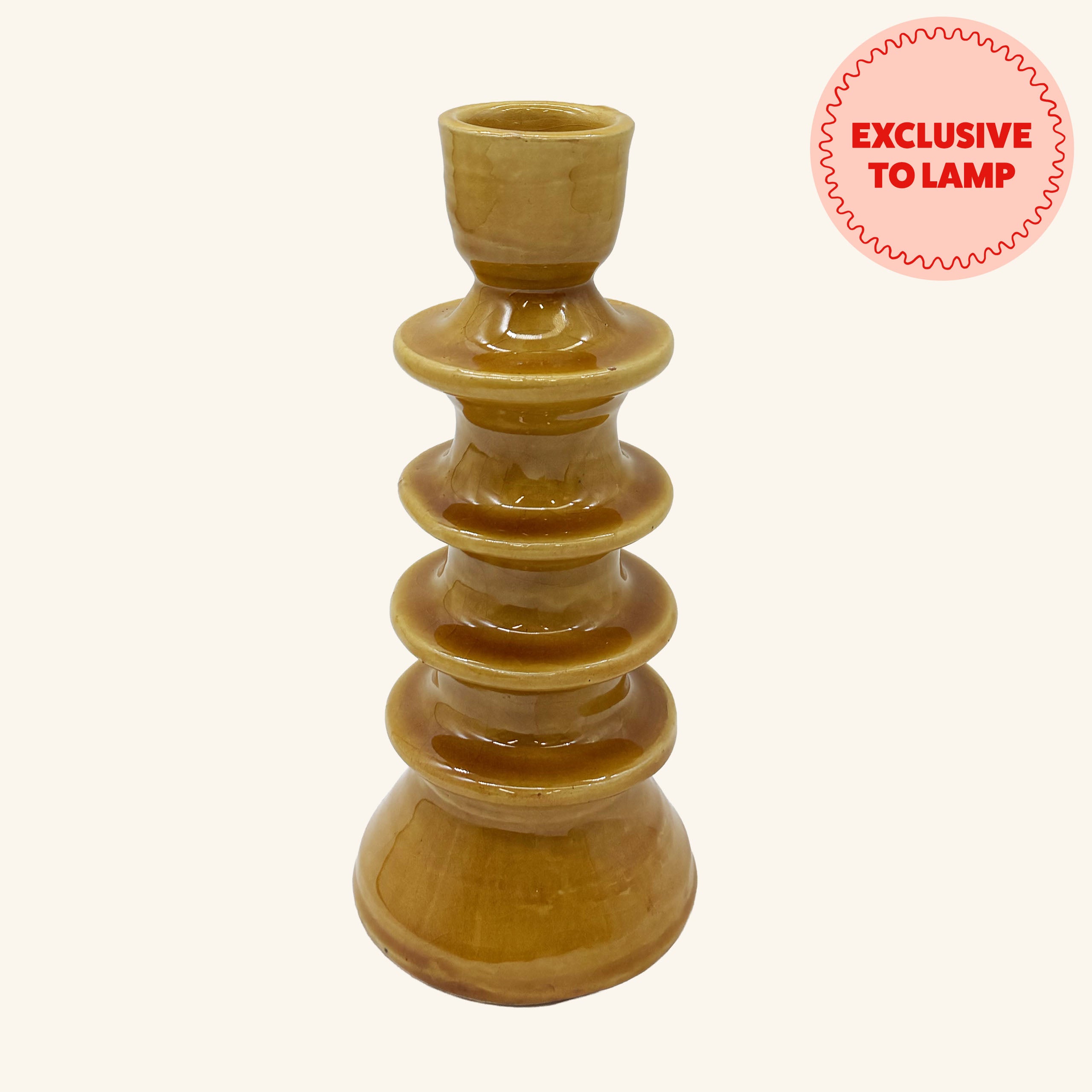 Large Ceramic Candlestick