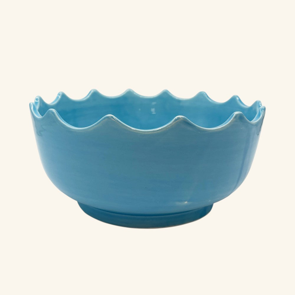 Large Scalloped Edge Bowl