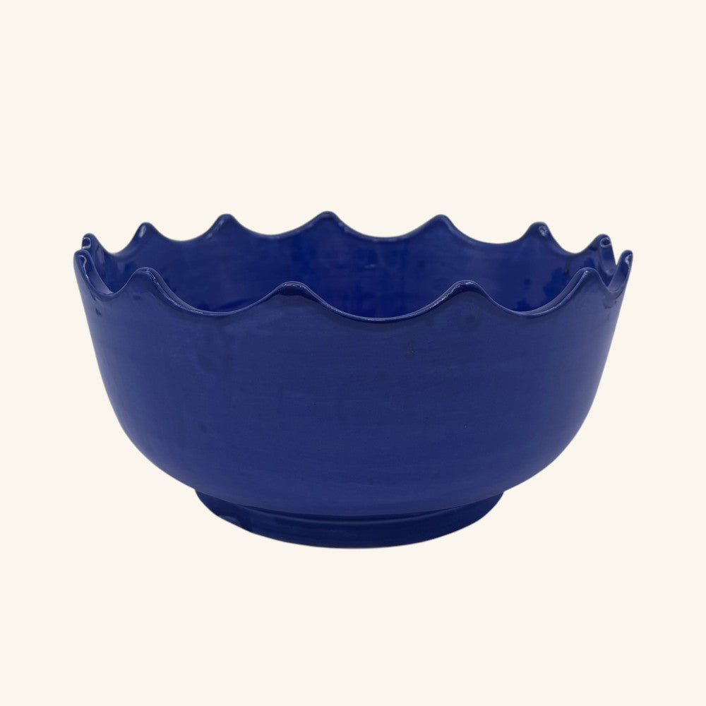 Large Scalloped Edge Bowl