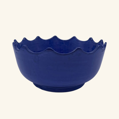 Large Scalloped Edge Bowl