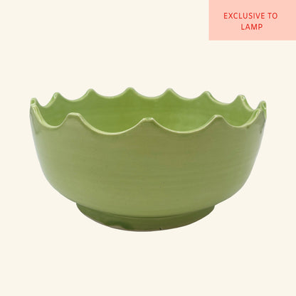 Large Scalloped Edge Bowl