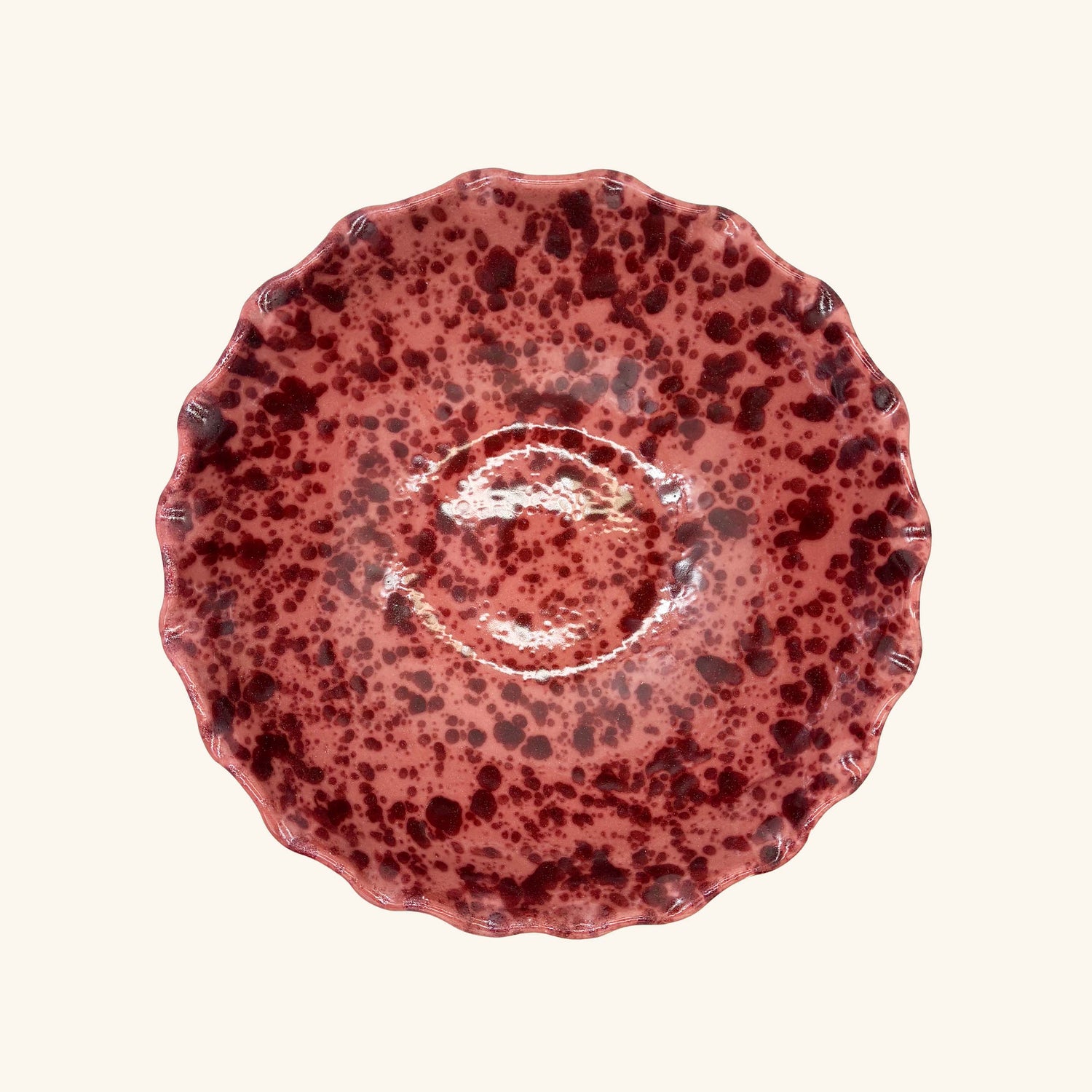 Large Splatterware Wavy Bowl LAMP LDN