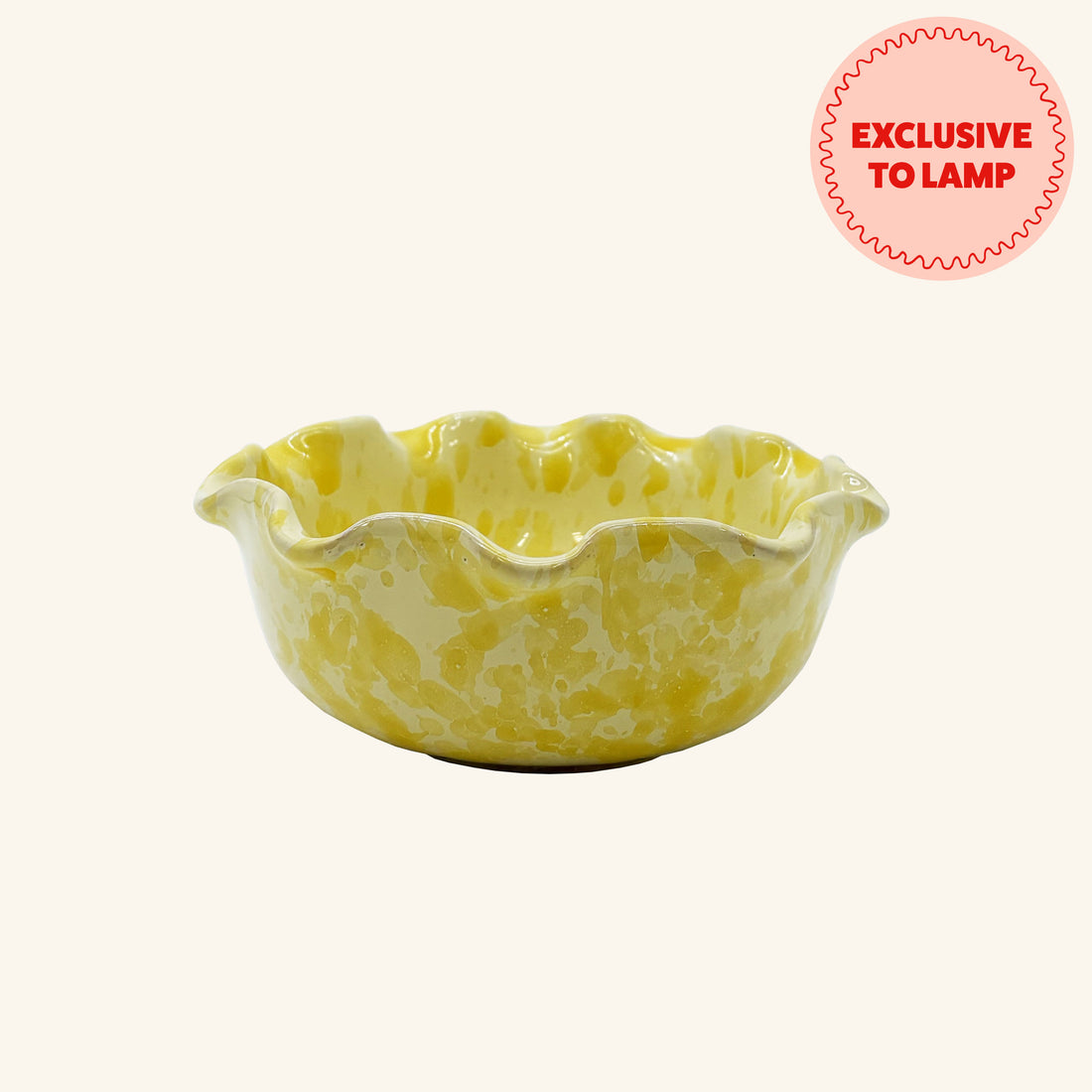 Small Scalloped Splatterware Bowl