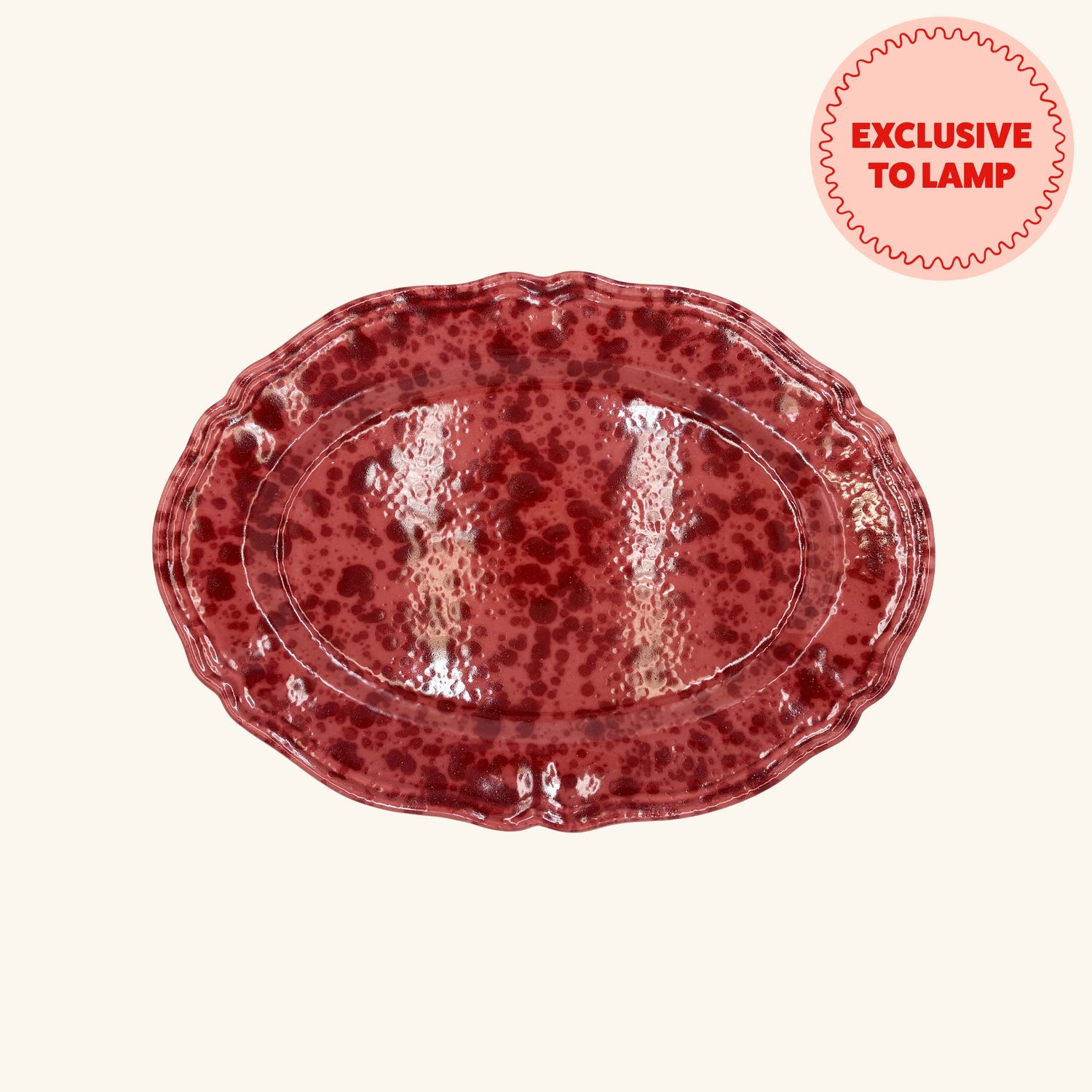 Medium Splatterware Oval Platter