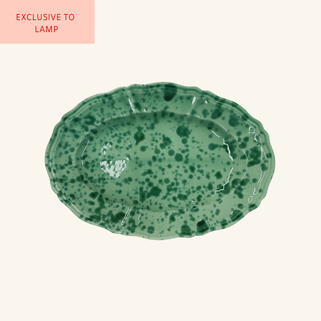 Medium Splatterware Oval Platter