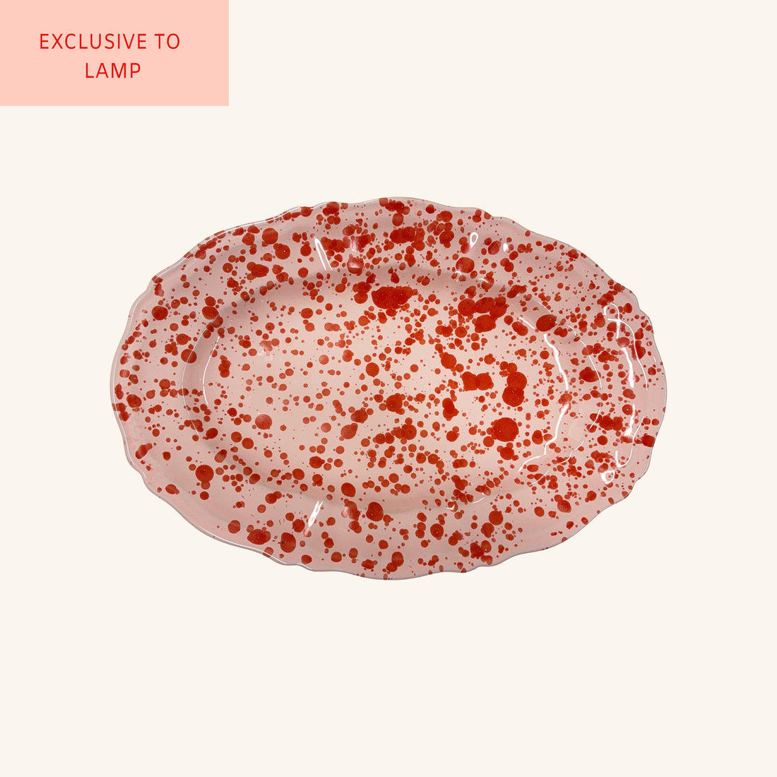 Medium Splatterware Oval Platter