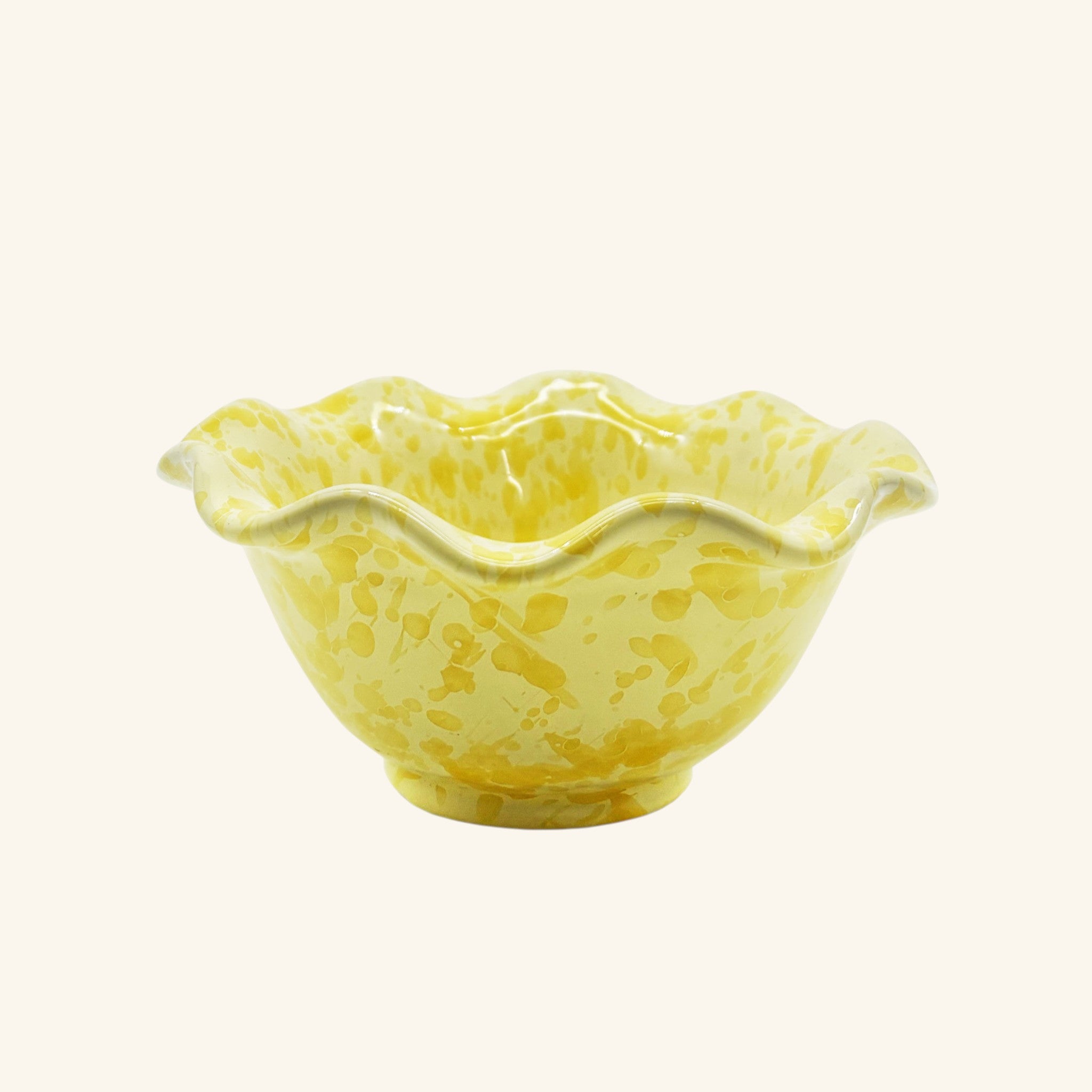 Small Wavy Splatterware Bowl