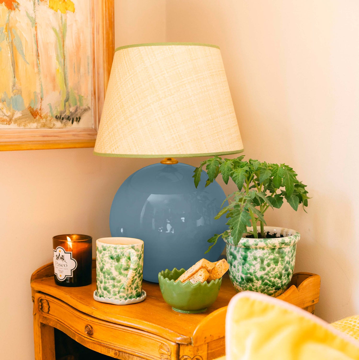 Ceramic Sphere Lamp Base