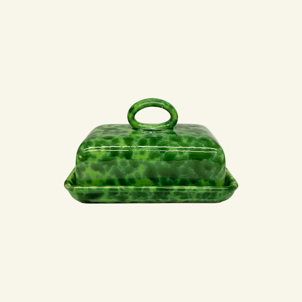 Splatterware Butter Dish