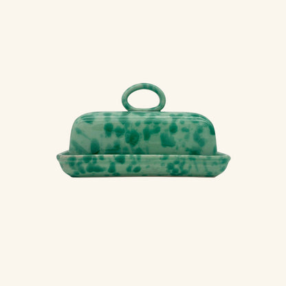 Splatterware Butter Dish