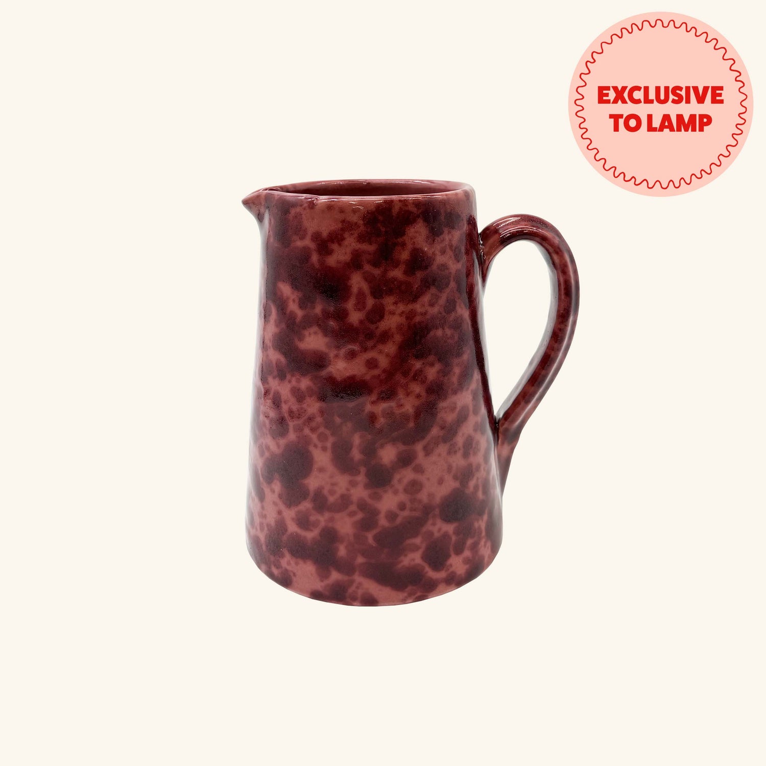 Splatterware Jug LAMP LDN
